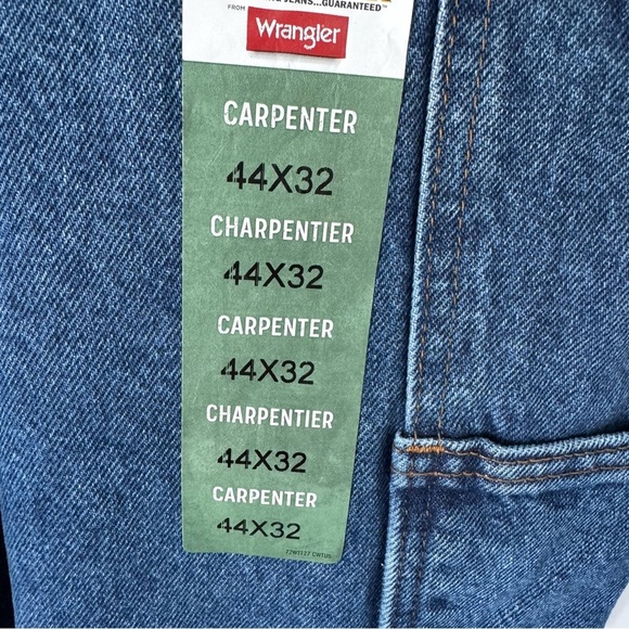 Rustler by Wrangler Carpenter Jeans 44x32 Dark Wash NWT - Picture 4 of 8